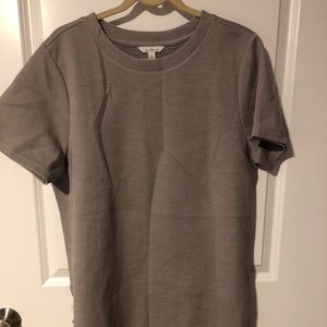 Short sleeve sweatshirt tunic